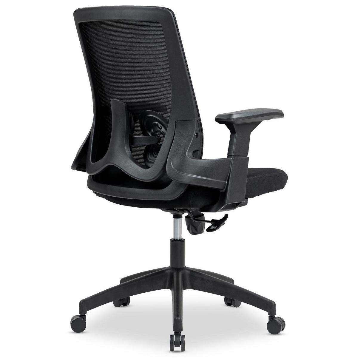 BÜRODREHSTUHL CAPVAL schwarz - Schwarz, Kunststoff/Textil (65/106/65cm) - IDIMEX