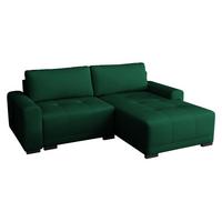 ECKSOFA Milton - Schwarz/Grün, Holz/Textil (237/180cm) - MIRJAN24