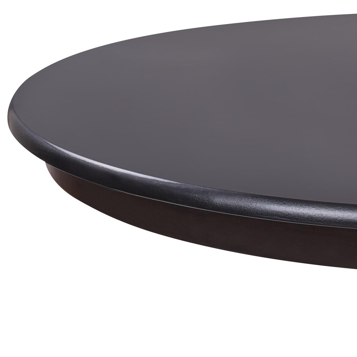 ESSTISCH Schwarz 100/100 cm Akron - Schwarz, Holzwerkstoff (100/100/76cm) - Beliani