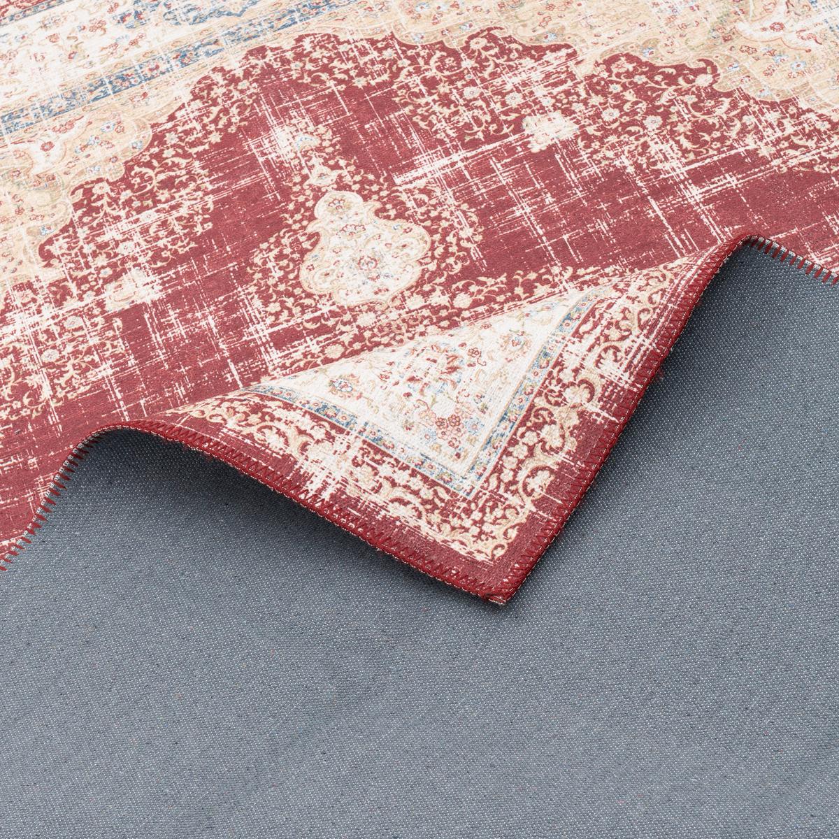 VINTAGE DESIGNERTEPPICH FINESSE ORIENT MEDAILLON - Rot, Textil (80/250cm) - Pergamon