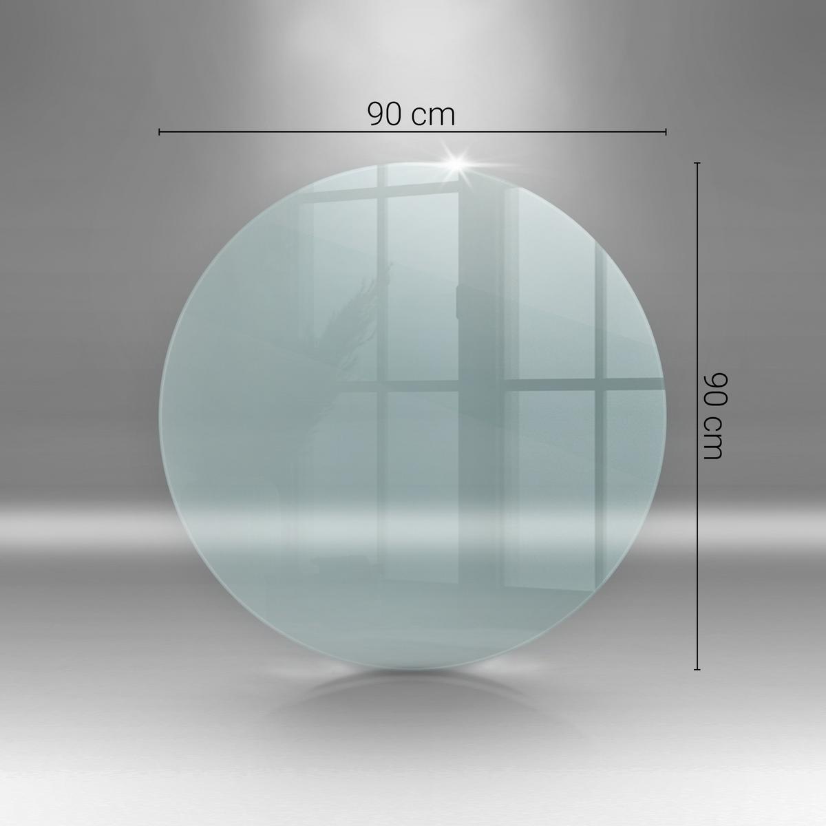 BODENSCHUTZPLATTE Ø90 cm Transparent - Transparent, Glas (90/90cm) - Wallfluent