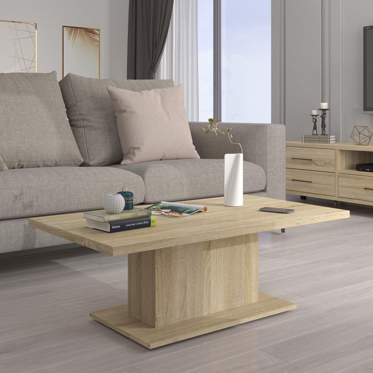 COUCHTISCH VERMONTA 110/43,3/60 cm Sonoma Eiche - Sonoma Eiche, Holzwerkstoff (60/110/43.3cm) - MASSENO