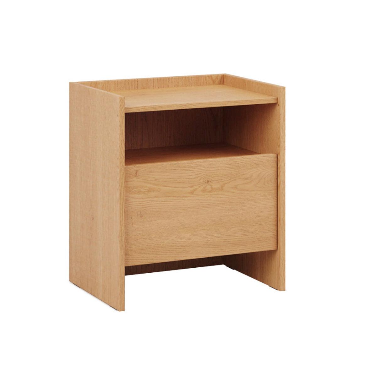 NACHTTISCH Japandi Holz - Braun, Holzwerkstoff (53.2/60.5/38cm) - Petits-meubles