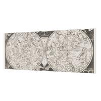 FOTOTAPETE 250x104 cm - Sternenkarte - Schwarz, Textil (250/104cm) - Wallfluent