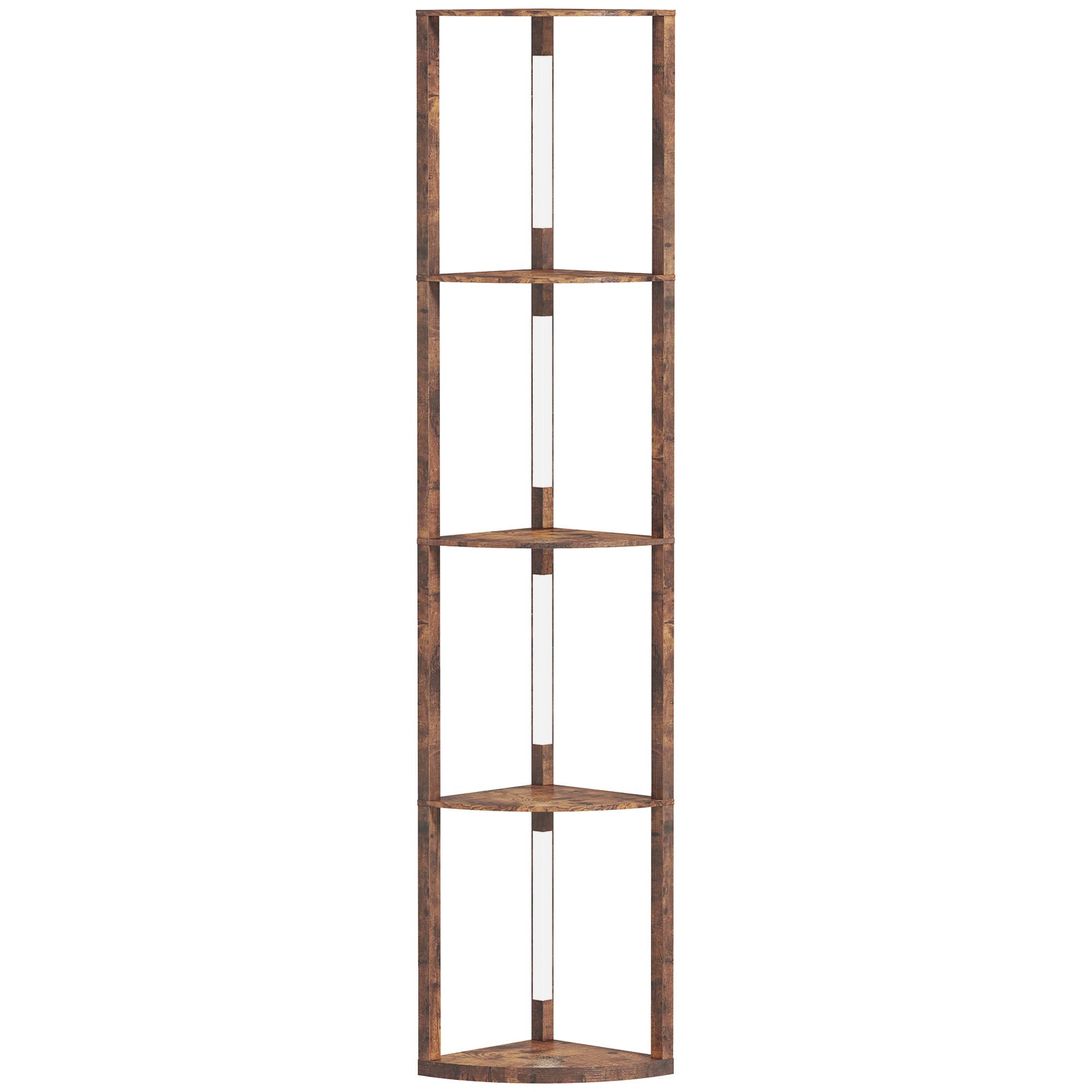 STEHLEUCHTE MDF Rustikal-Braun - Braun, Holzwerkstoff (41/29.5/163.5cm) - HOMCOM