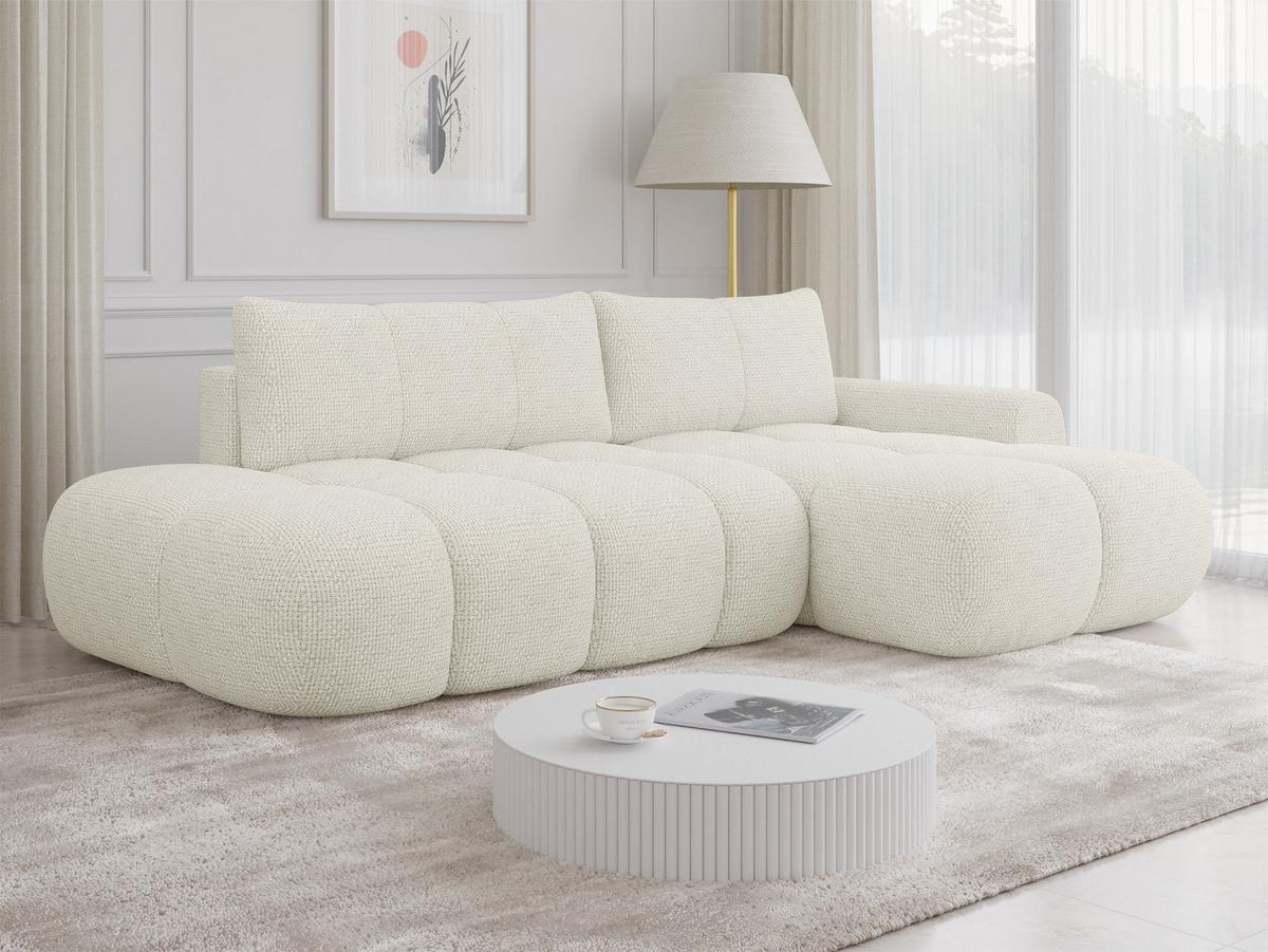 ECKSOFA Mitto O, Seite: Rechts - Creme/Schwarz, Holz/Kunststoff (285/172cm) - MIRJAN24