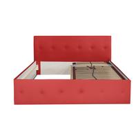 POLSTERBETT Atalanta Rot 160 x 200 x 40 cm Mit Hochwertiger Matratze H3 (bis 120 kg) und Lattenrost - Rot, Holz (160/200cm) - Halmon Schlafkomfort Betten 