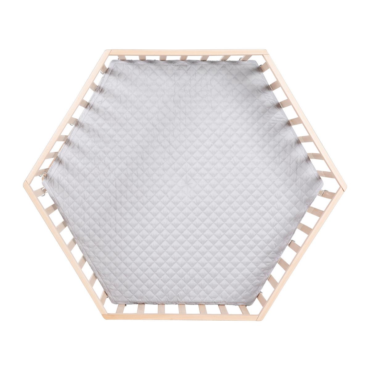 LAUFGITTER 6-eckig roba Style grau - Naturfarben, Holzwerkstoff (118.5/72.5/103.5cm) - Roba