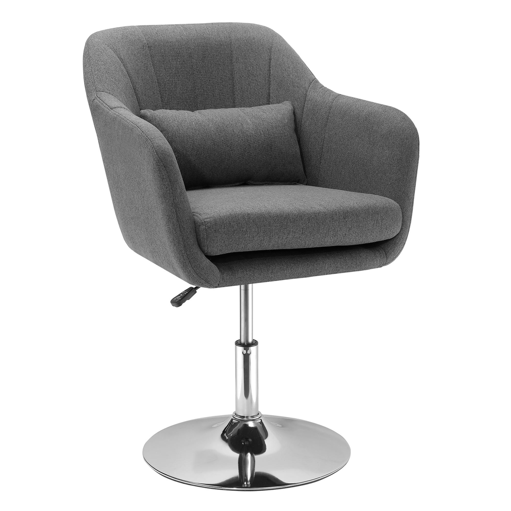 SESSEL Polyester Dunkelgrau - Dunkelgrau, Kunststoff (60/91/60cm) - HOMCOM