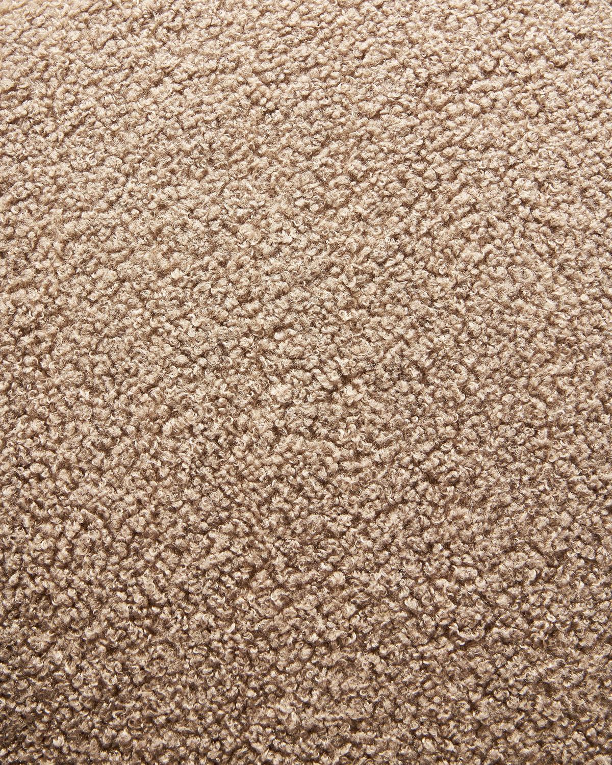 DREHSESSEL Taupe Davik - Taupe/Schwarz, Textil (62/67/63cm) - Beliani