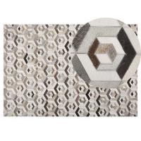 KURZFLOR-TEPPICH Tavak 200/140 cm - Braun, Fell (140/200cm) - Beliani