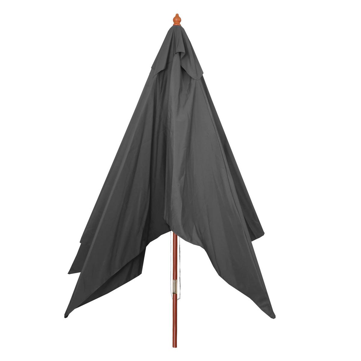 SONNENSCHIRM Anthrazit - Anthrazit, Holz (400/300cm) - MCW