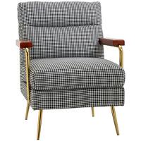 OHRENSESSEL Relaxsessel, Polstersessel Akzentsessel mit Leinenoptik, Stahlbeine - Multicolor, Kunststoff (81.5/87.5/72cm) - HOMCOM