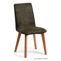 ESSZIMMERSTUHL (6er-Set) Darci 47x92x60 Eiche geölt/Khaki - Dunkelgrün/Eichefarben, Kunststoff (60/92/47cm) - 58aufmkessel