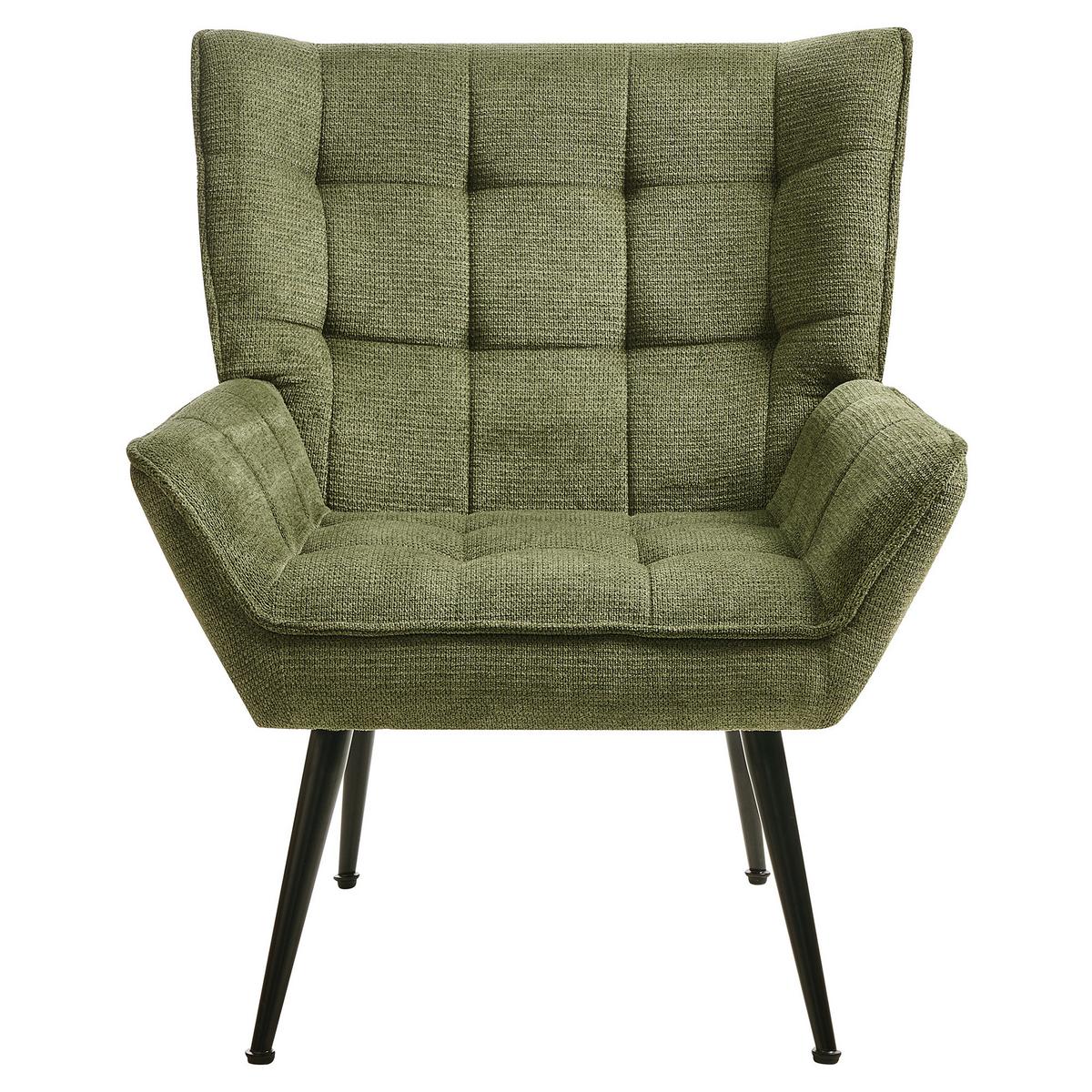 SESSEL Stoff Grün Bellingmo - Grün, Textil (75/85/60cm) - Beliani