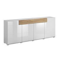 SIDEBOARD Jules Weiß und Holz - Weiß, Holzwerkstoff (208/82/39cm) - Petits-meubles