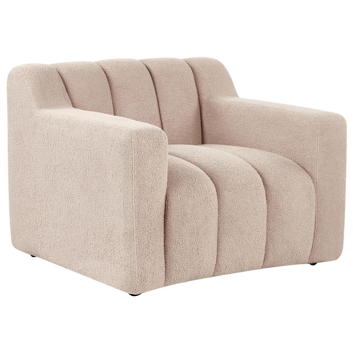 SESSEL Beige Agerup - Beige, Textil (97/73/87cm) - Beliani