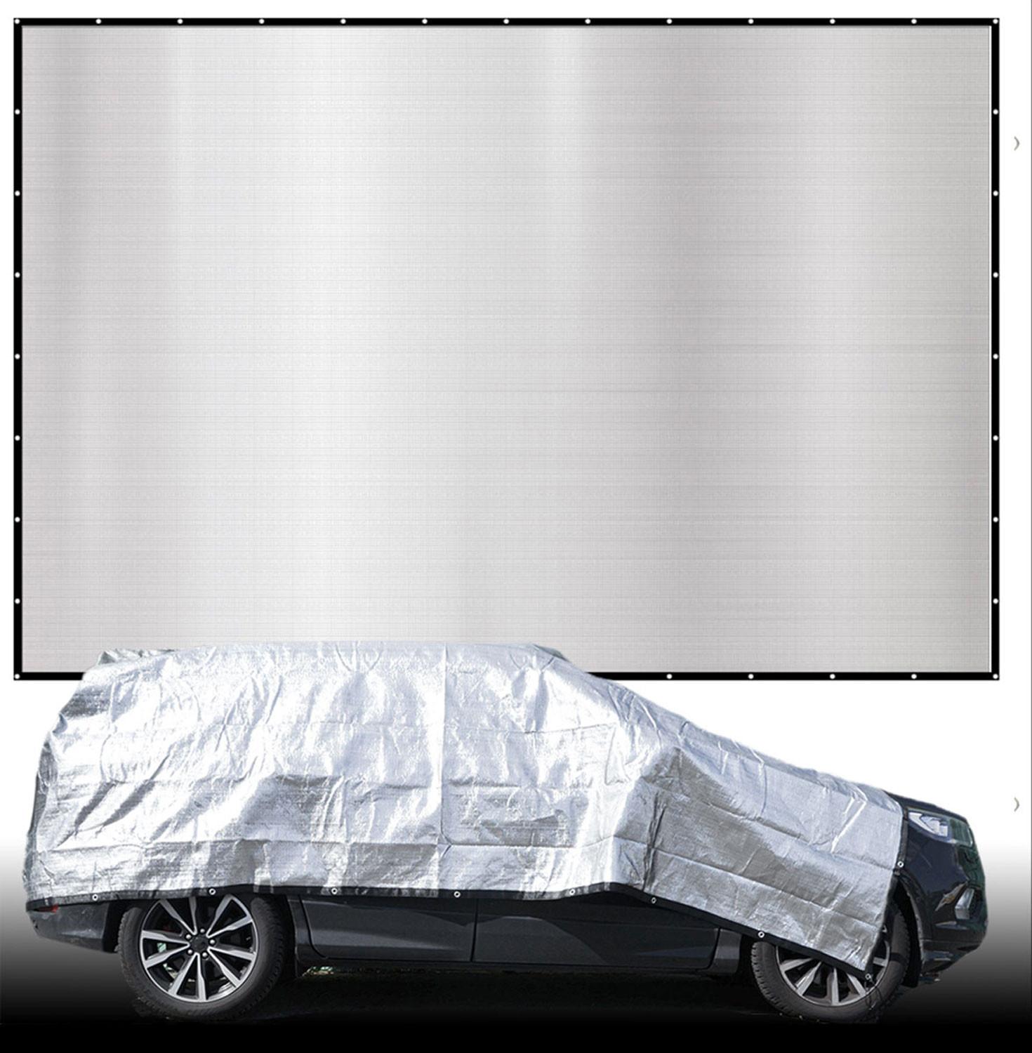 ALUMINIUM-SCHATTENNETZ 6/7 m, Silberfarben - Silberfarben, Metall (600/700cm) - Amanka