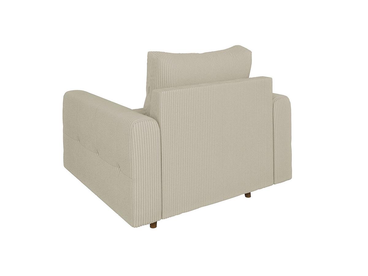 SITZGARNITUR 2+1 Alma Beige Cord - Beige/Braun, Holz/Textil (150/81/93cm) - S-Style Möbel