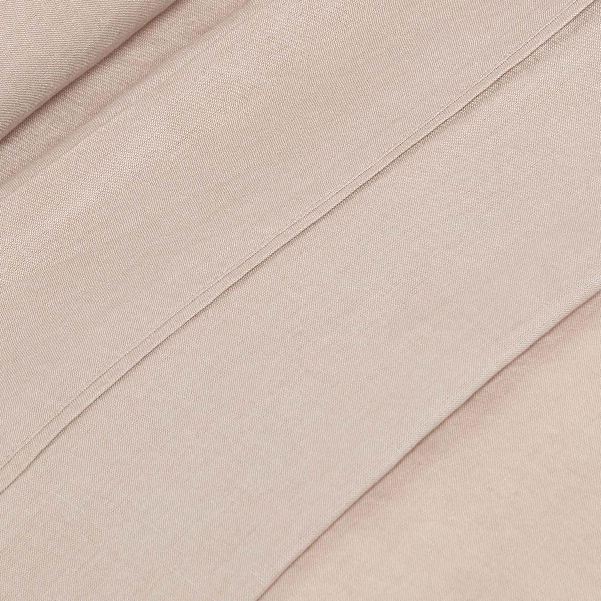LEINEN-BETTLAKEN ohne Gummizug aus 60% Leinen & 40% Baumwolle - Beige, Textil (240/275cm) - Homescapes