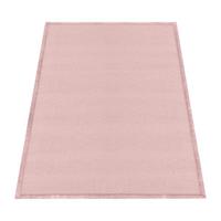 KURZFLORTEPPICH Waschbar, einfarbig, aus Polyester, Rosa, 140 x 200 cm - Rosa, Textil (140/200cm) - KADIMA DESIGN