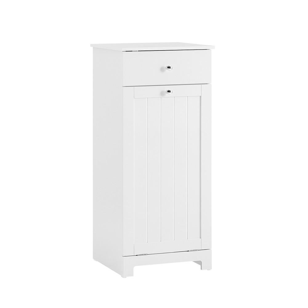 BADUNTERSCHRANK mit einer Schublade Weiß 40x38x90cm Funktional - Weiß, Holzwerkstoff (38/90/40cm) - SoBuy