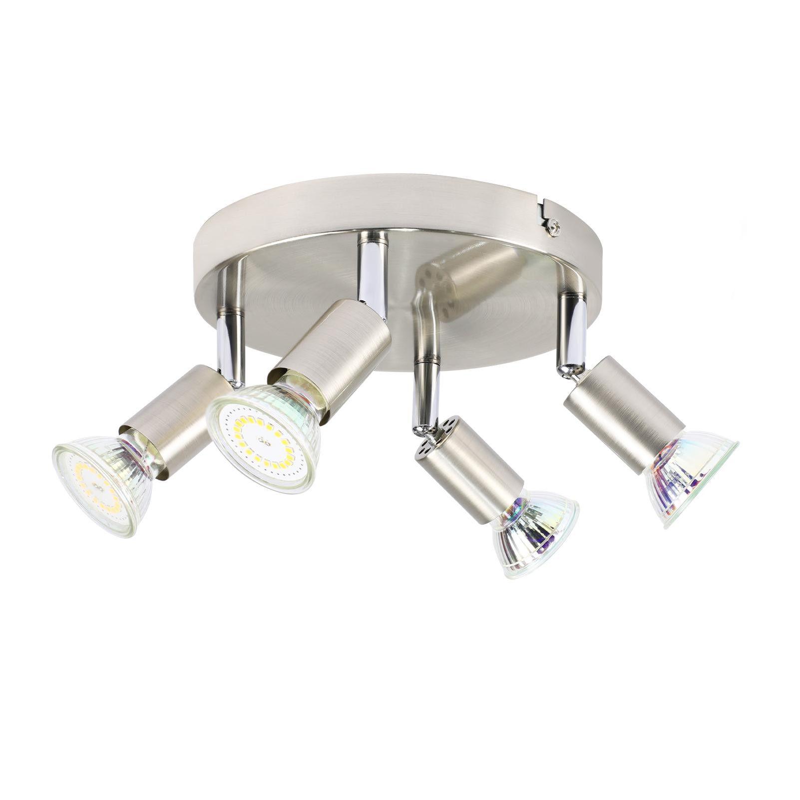DECKENSTRAHLER Biest15/15/8cm - Chromfarben, Metall (15/15/8cm) - ZMH