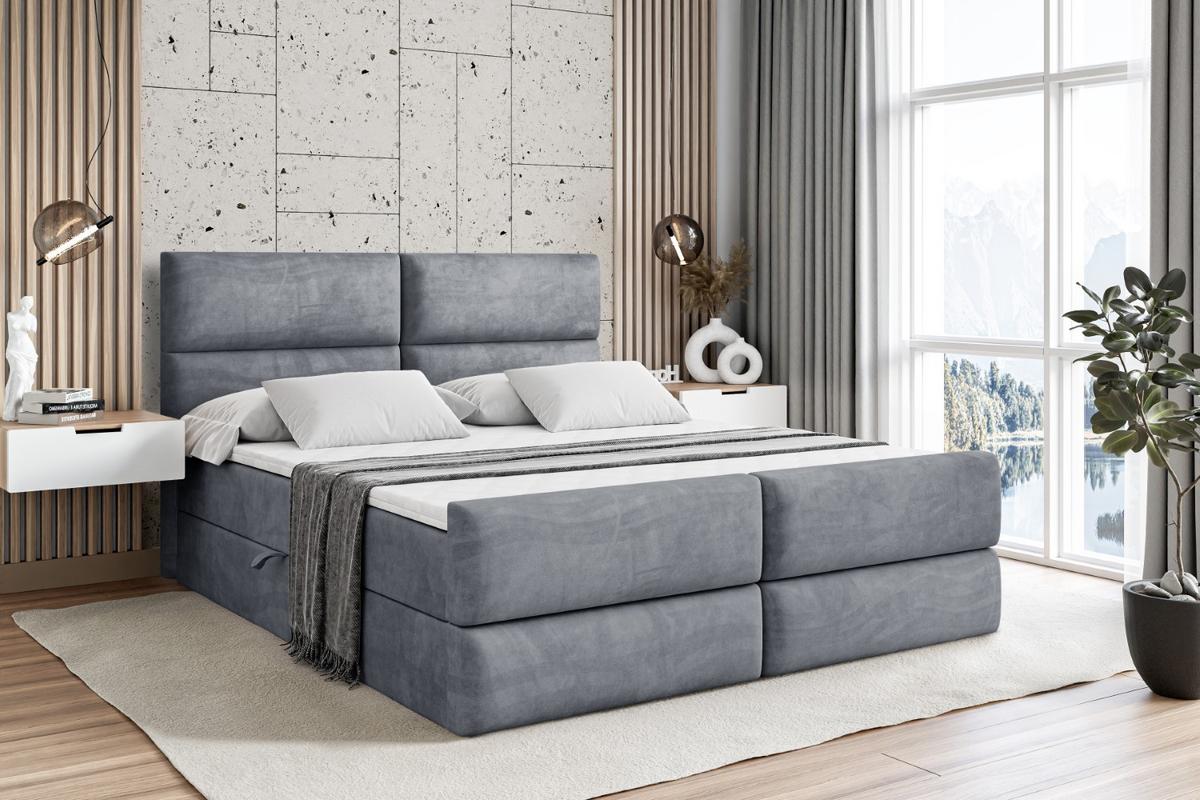 BOXBETT BOXI3-Z - 140x200 cm - H4 - Grau - Grau, Holzwerkstoff (140/200cm) - ALTDECOR