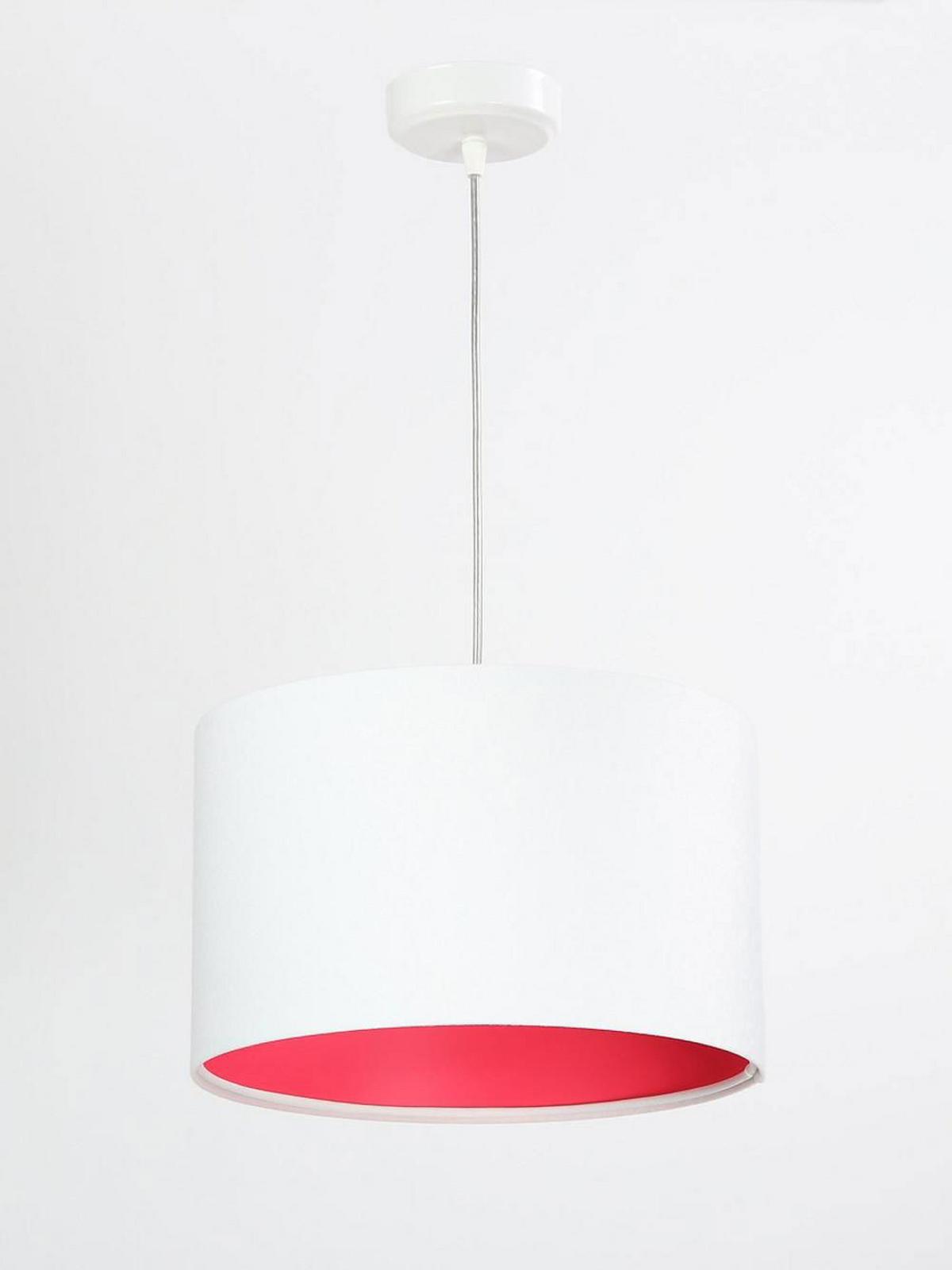 HÄNGELEUCHTE Rosa 30/20 cm - Pink/Weiß, Kunststoff (30/0.45/20cm) - ONZENO