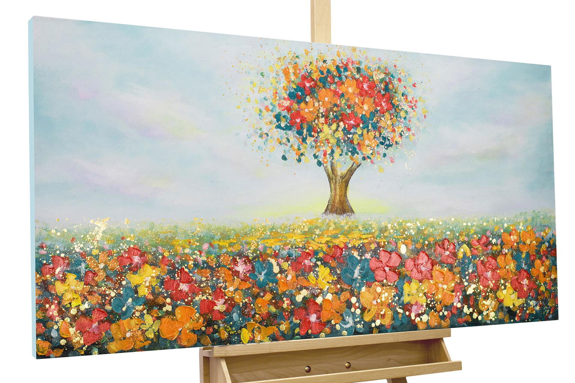 ACRYLBILD HANDGEMALT 120/60 cm - Multicolor, Holz/Textil (120/60cm) - KUNSTLOFT