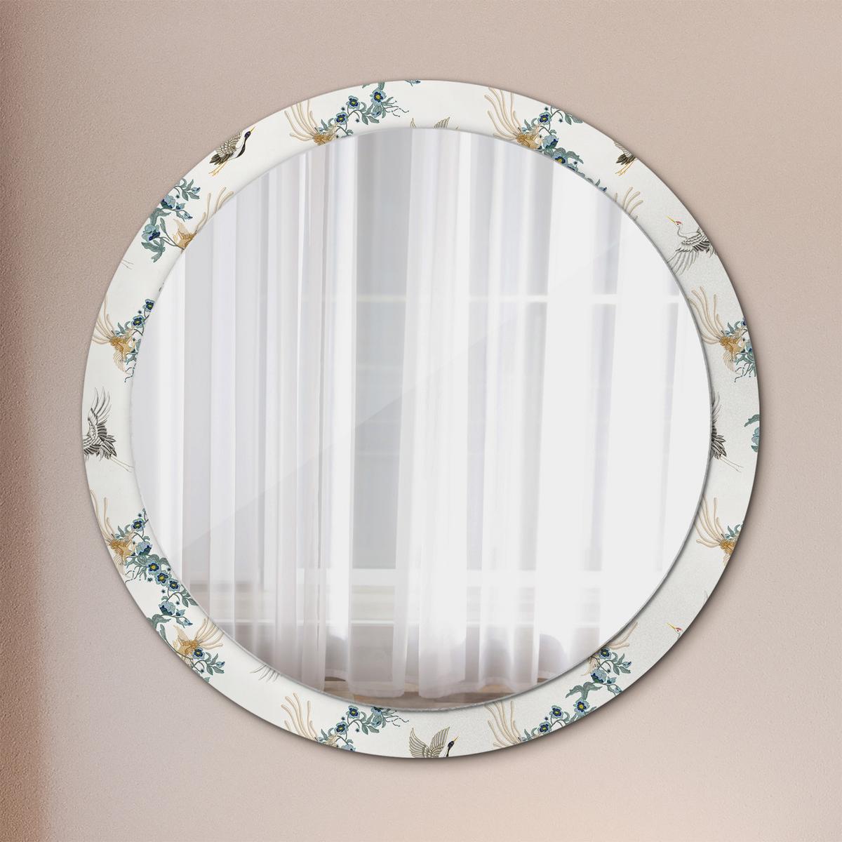 SPIEGEL Rund Ø 100 cm mit Aufdruck - Multicolor, Glas (100/100/0.4cm) - Wallfluent