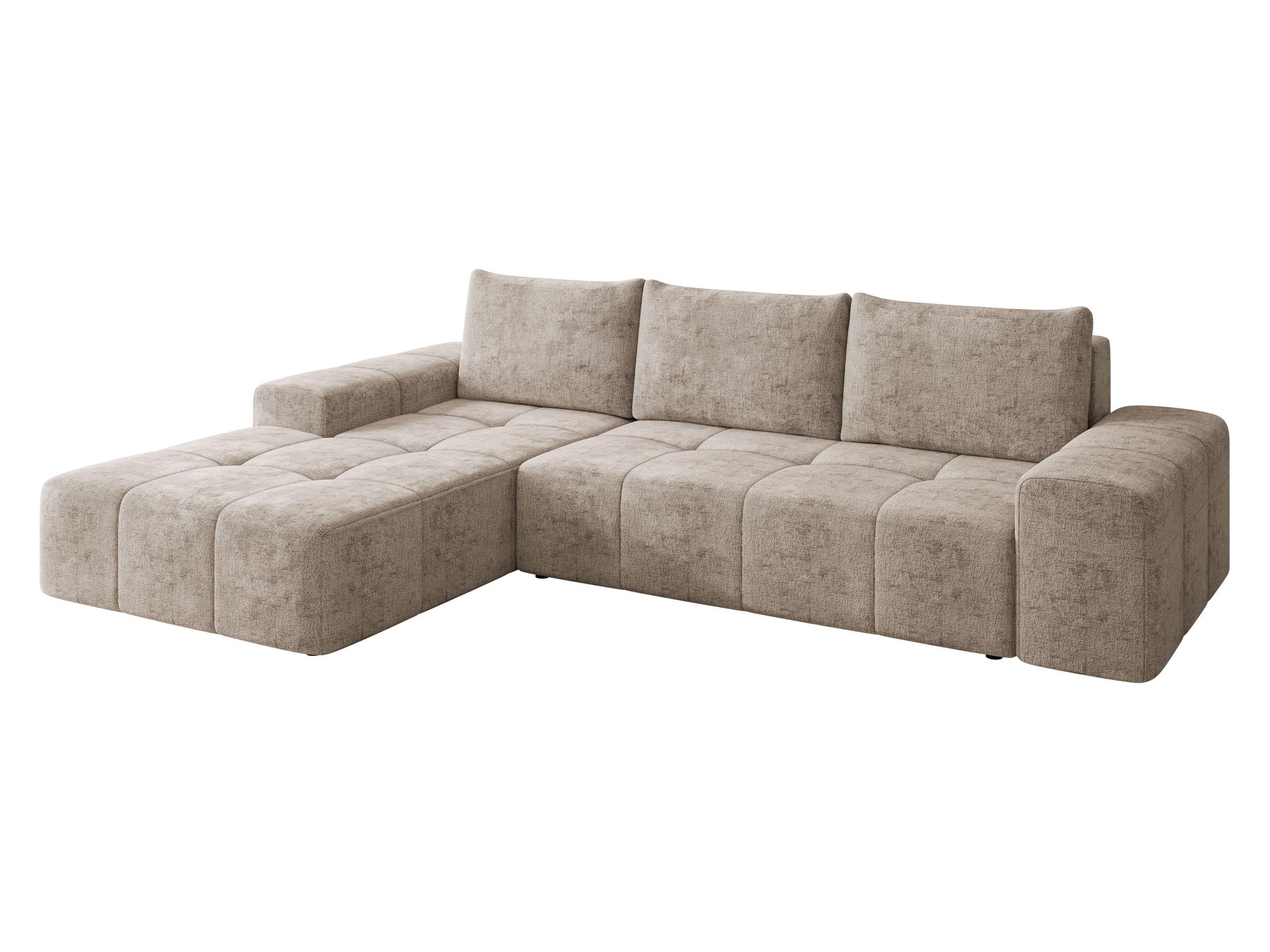 ECKSCHLAFSOFA Tonseo L, Seite: Links - Schwarz/Cappuccino, Holz/Kunststoff (275/173cm) - MIRJAN24