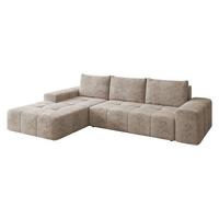 ECKSCHLAFSOFA Tonseo L, Seite: Links - Schwarz/Cappuccino, Holz/Kunststoff (275/173cm) - MIRJAN24