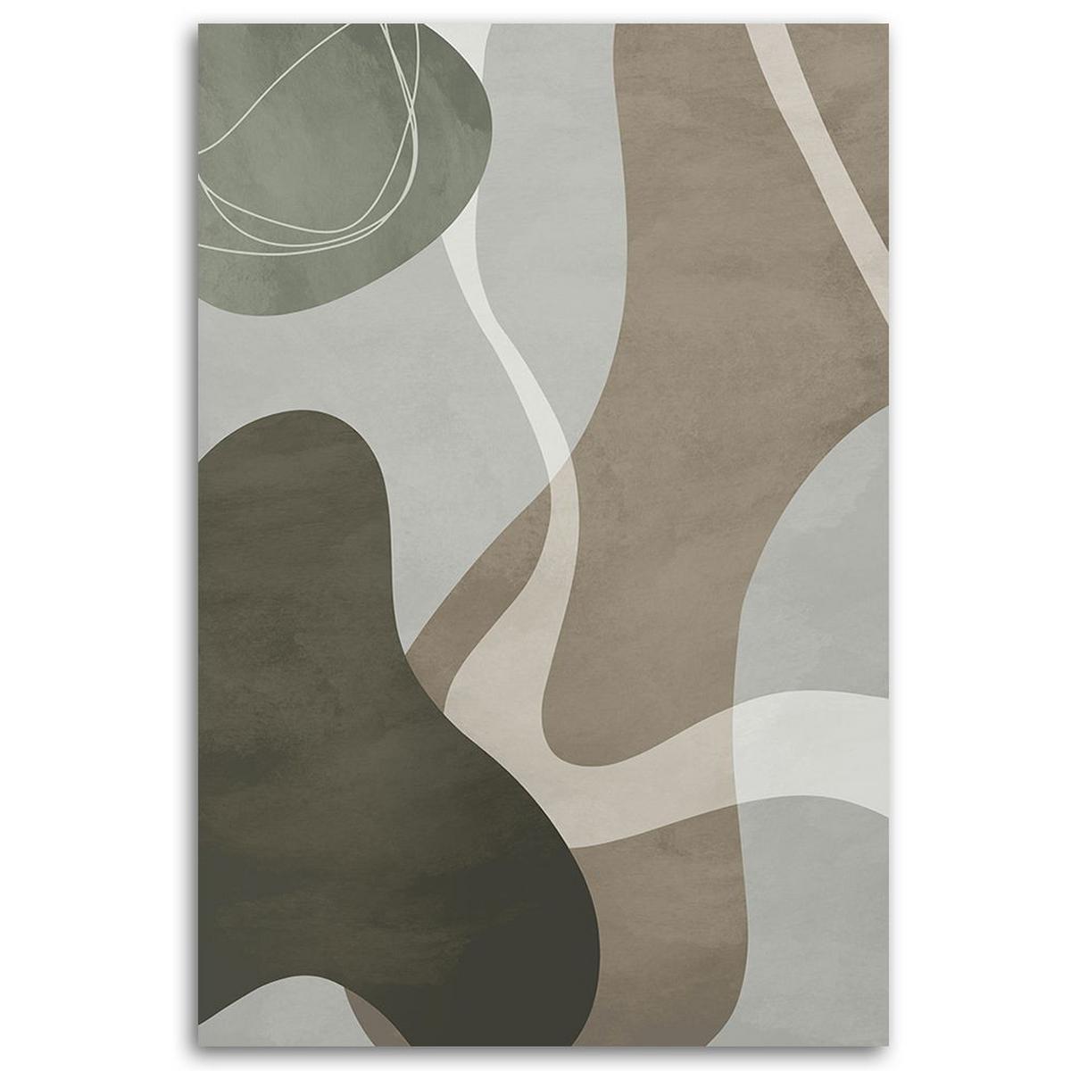 KUNSTDRUCK Grau 40/60 cm - Grau, Textil (40/60cm) - KUNSTLOFT