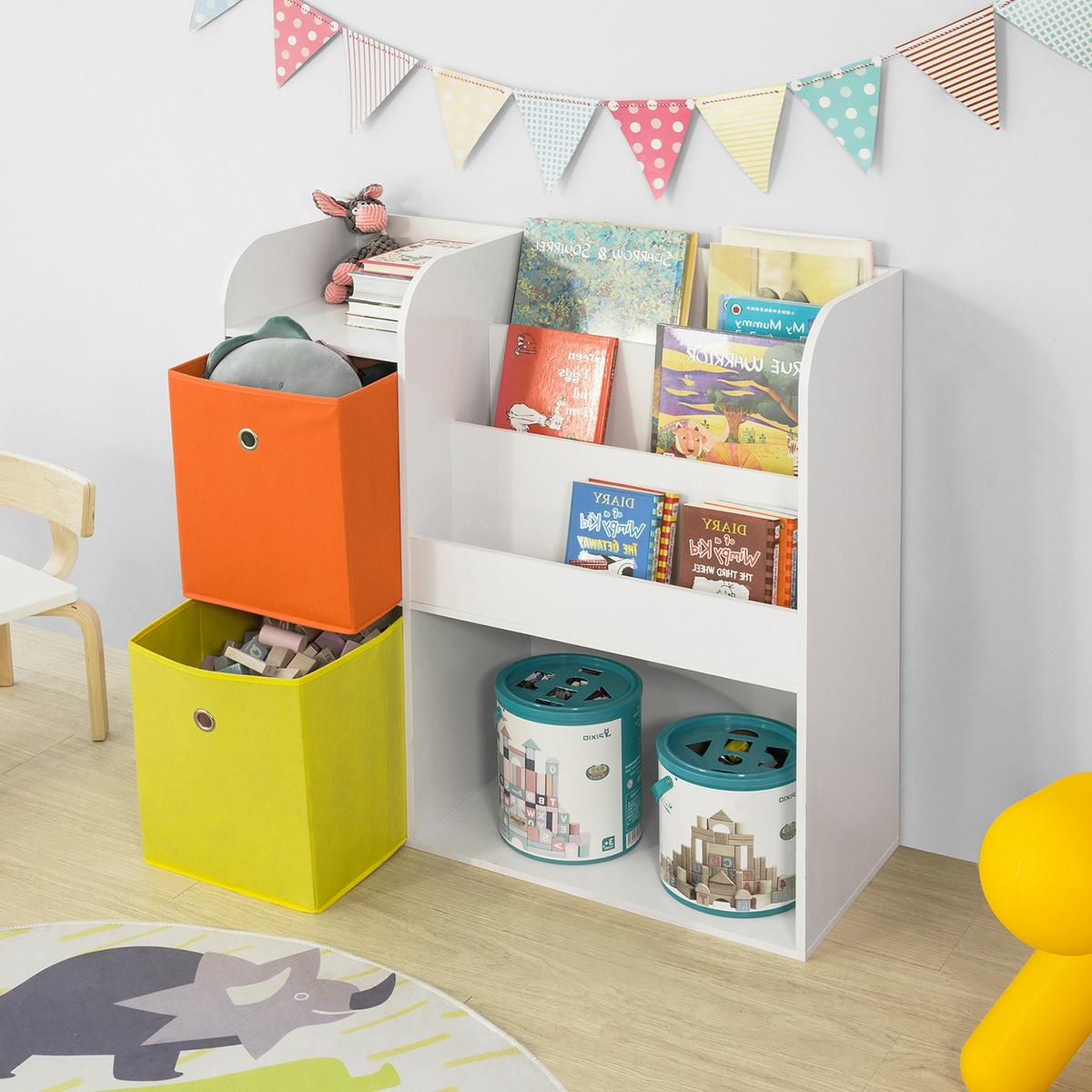 KINDERREGAL Weiß - Weiß, Holzwerkstoff (89/88/35cm) - SoBuy