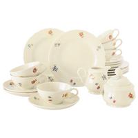 TEESERVICE Marieluise Elfenbein Blütenmeer bunt 20-tlg. - Multicolor, Keramik (20.6/28.4/20.6cm) - Seltmann Weiden