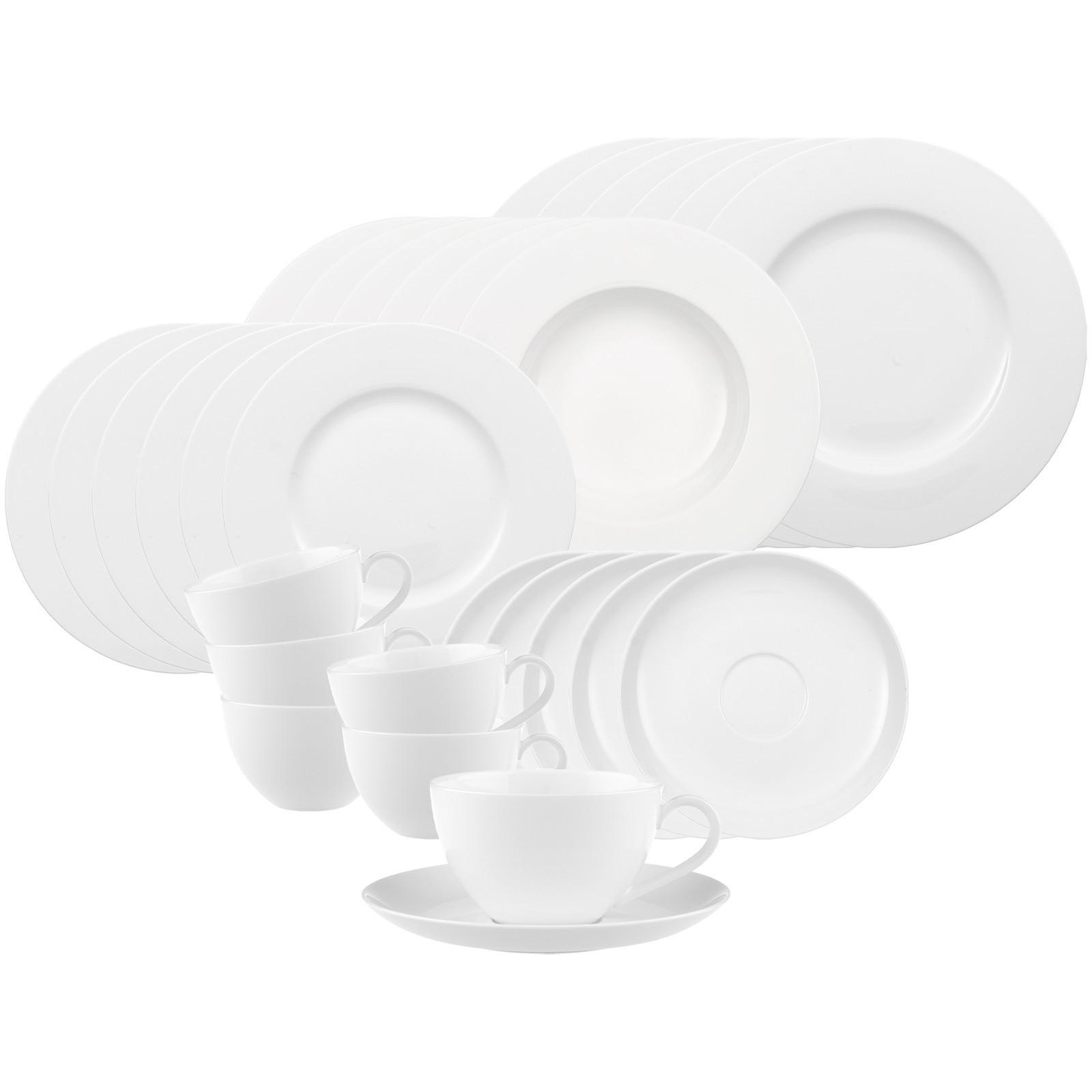 KOMBISERVICE Anmut weiß 30-tlg. - Weiß, Keramik (2/2/2cm) - Villeroy & Boch