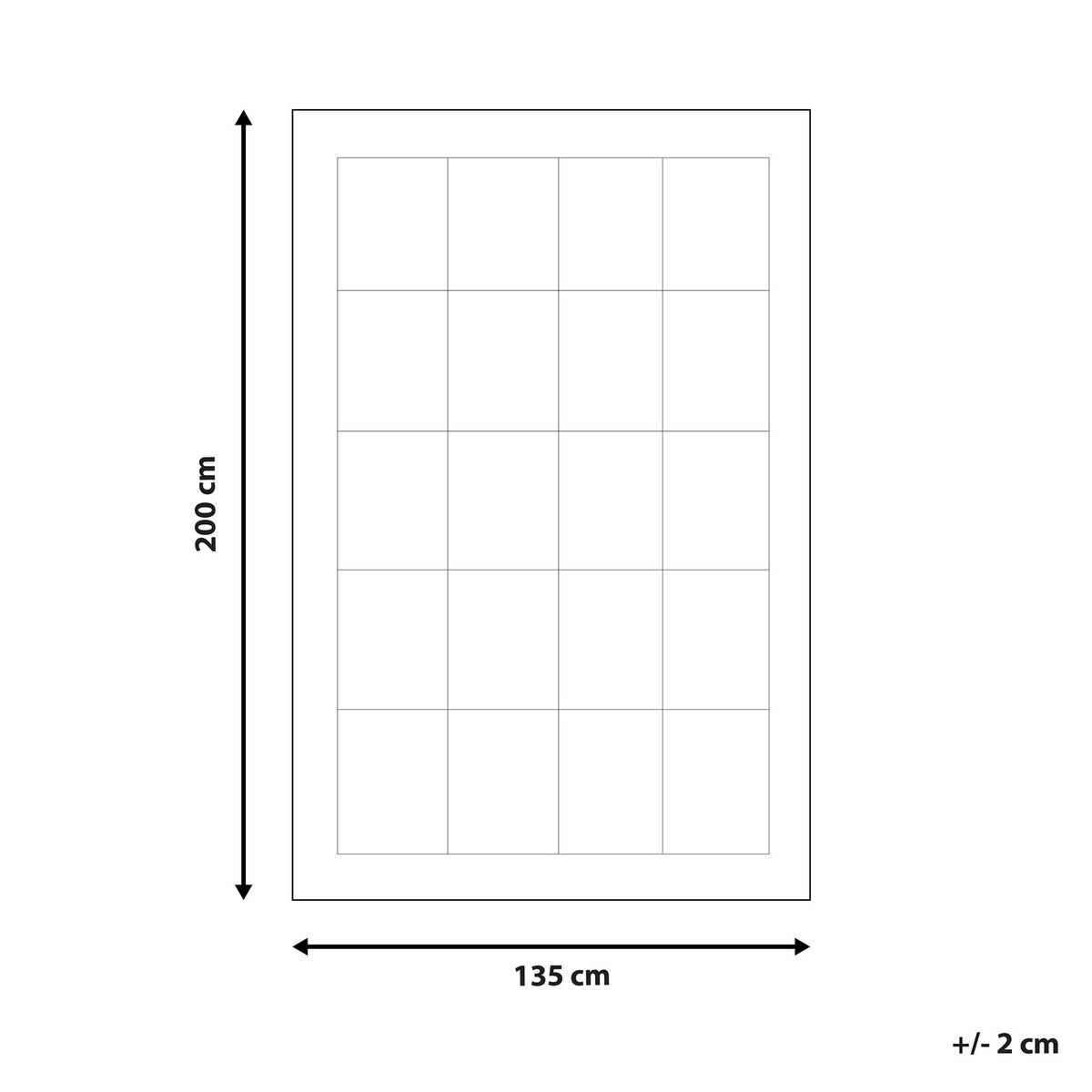 BETTDECKE Mikrofaser Mittelwarm 135/200 cm Howerla - Weiß, Textil (200/135cm) - Beliani