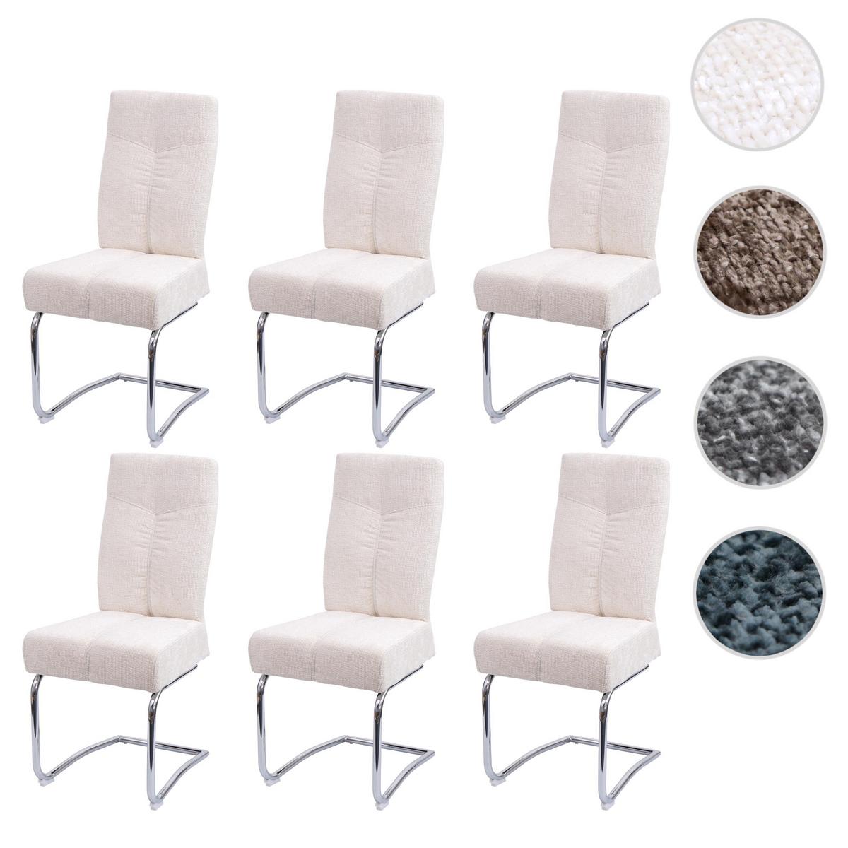 ESSZIMMERSTUHL Cremeweiß 6er-Set - Creme/Weiß, Textil (46/105/60cm) - MCW