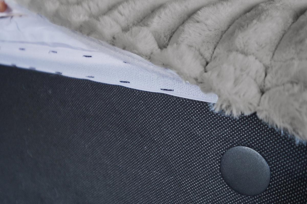 SITZELEMENT MODULSOFA WIOLO SOFT Grau Cord - Schwarz/Grau, Kunststoff/Textil (111/43/111cm) - KAWOLA