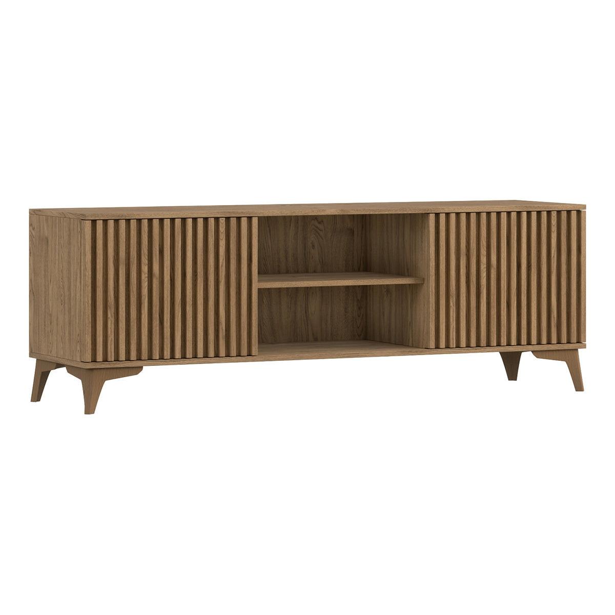 TV-MÖBEL Esteban Holz - Braun, Holzwerkstoff (150/52/40cm) - Petits-meubles