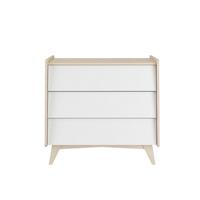 KINDERKOMMODE SoSixty – rustikale Eleganz und Funktionalität Weiß - Weiß, Holzwerkstoff (100/93/56cm) - RAUMHIRSCH FURNITURE