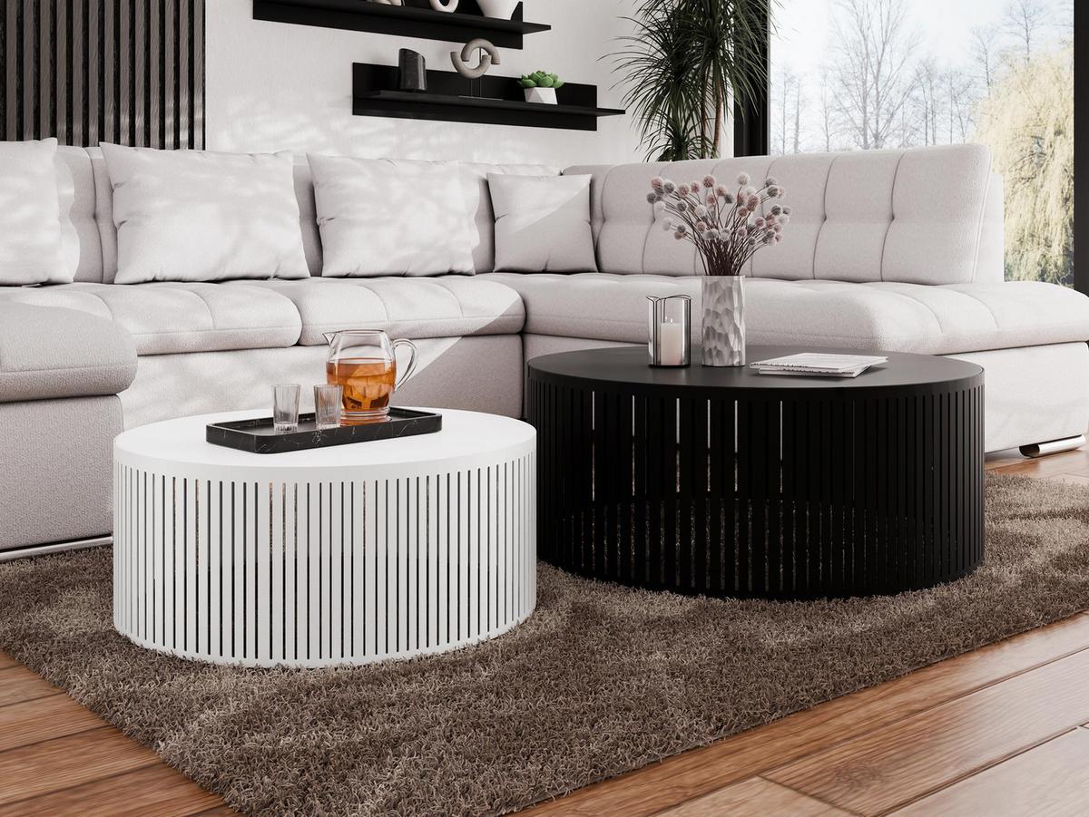 COUCHTISCH-SET Velede - Multicolor/Schwarz, Holzwerkstoff/Metall (75/75/30cm) - MIRJAN24