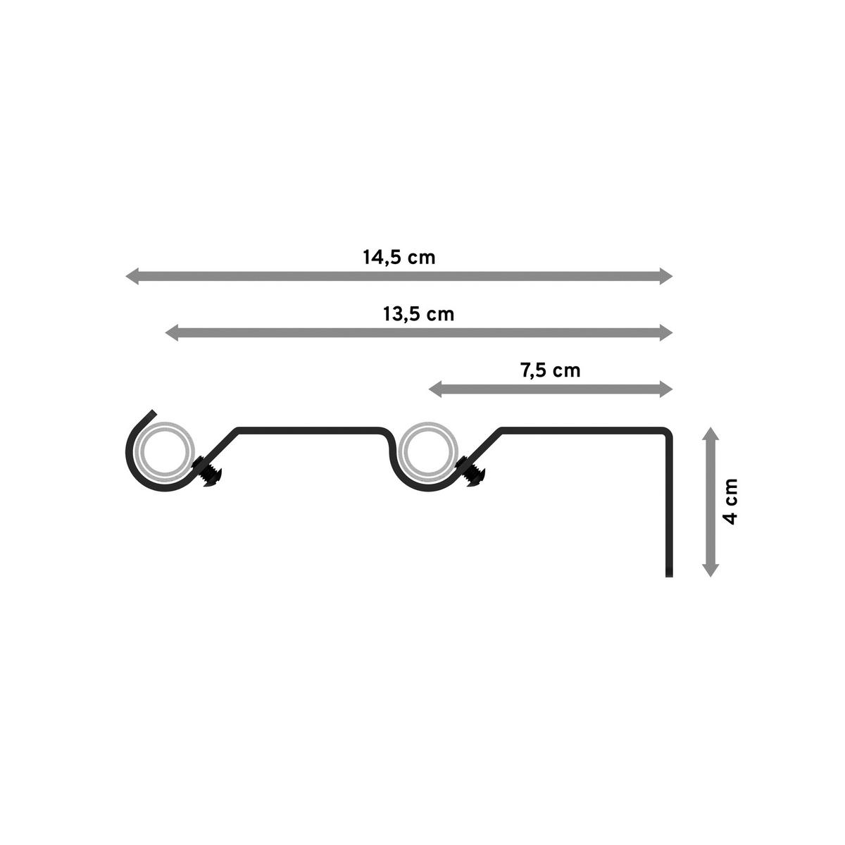 GARDINENSTANGE / TELESKOPSTANGE Hera Cone 160-300 cm, 2-läufig, 16/13 mm Ø Schwarz - Schwarz, Kunststoff/Metall (300cm) - INTERDECO