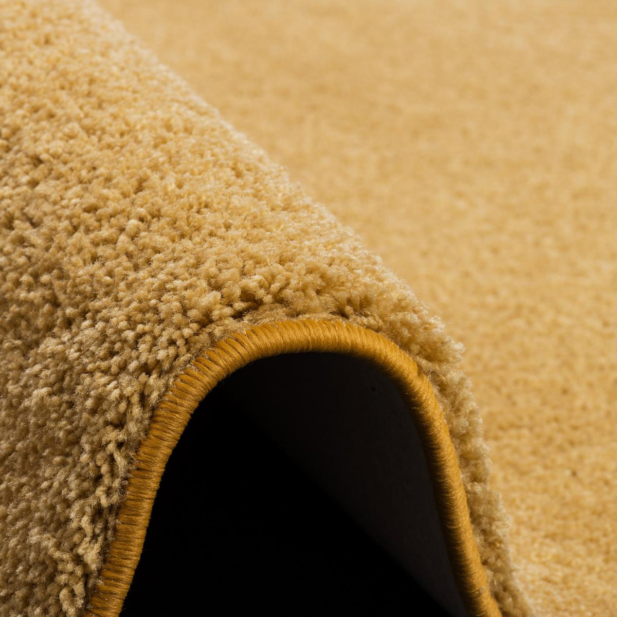 HOCHFLOR SHAGGY LÄUFER TEPPICH PALACE - Currygelb, Textil (80/160cm) - Snapstyle