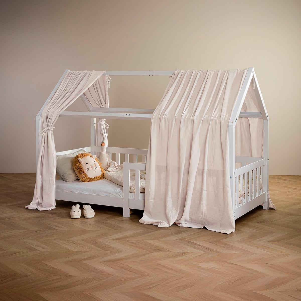 HAUSBETT-HIMMEL NENA - Beige, Textil - IDIMEX