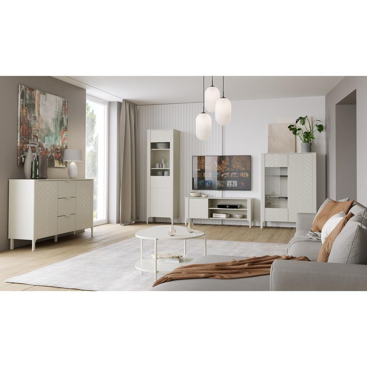 LOWBOARD Lume mit Schublade und Türen, 160 cm, kaschmir - Kaschmir, Holzwerkstoff (160/57/40.5cm) - Beautysofa