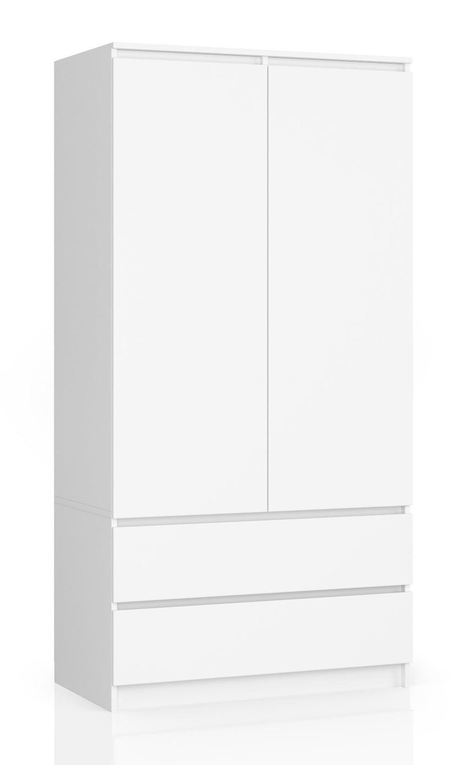 KLEIDERSCHRANK Weiß 180/90/51 - Weiß, Holzwerkstoff (90/180/51cm) - RAUMHIRSCH FURNITURE