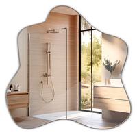 SPIEGEL 77,3x76,6 cm Loft Stil Organischer Moderner Wandspiegel - Transparent, Glas (77.3/77.3/0.4cm) - TULUP