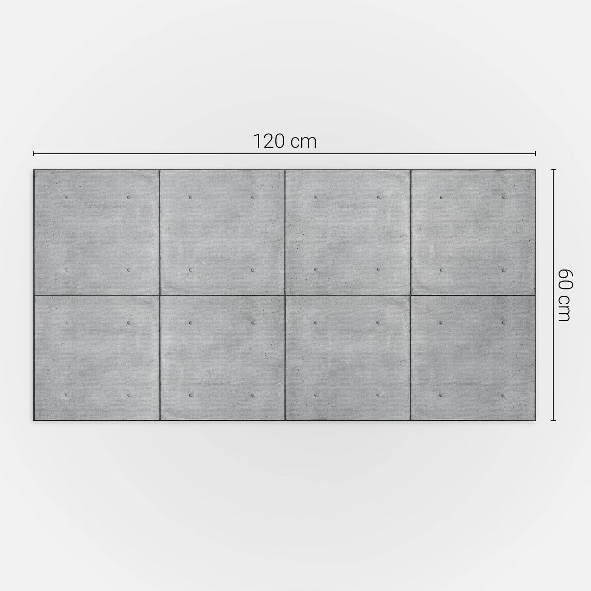 WANDPANEEL 120x60 cm selbstklebend Kirellon - Anthrazit, Kunststoff (60/1.6/120cm) - Wallfluent